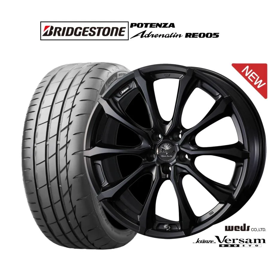 サマータイヤ ホイール4本セット ウェッズ クレンツェ ヴェルサム 030EVO ブリヂストン POTENZA ポテンザ Adrenalin(アドレナリン) RE005 245/40R19
