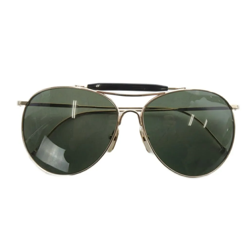 【中古】トムブラウン THOM BROWNE サングラス ティアドロップ型 59□13.5-144 ブラック ブラウン TB-020B-T-59 /YO6 ■SH メンズ レディース 【ベクトル 古着】 251212
