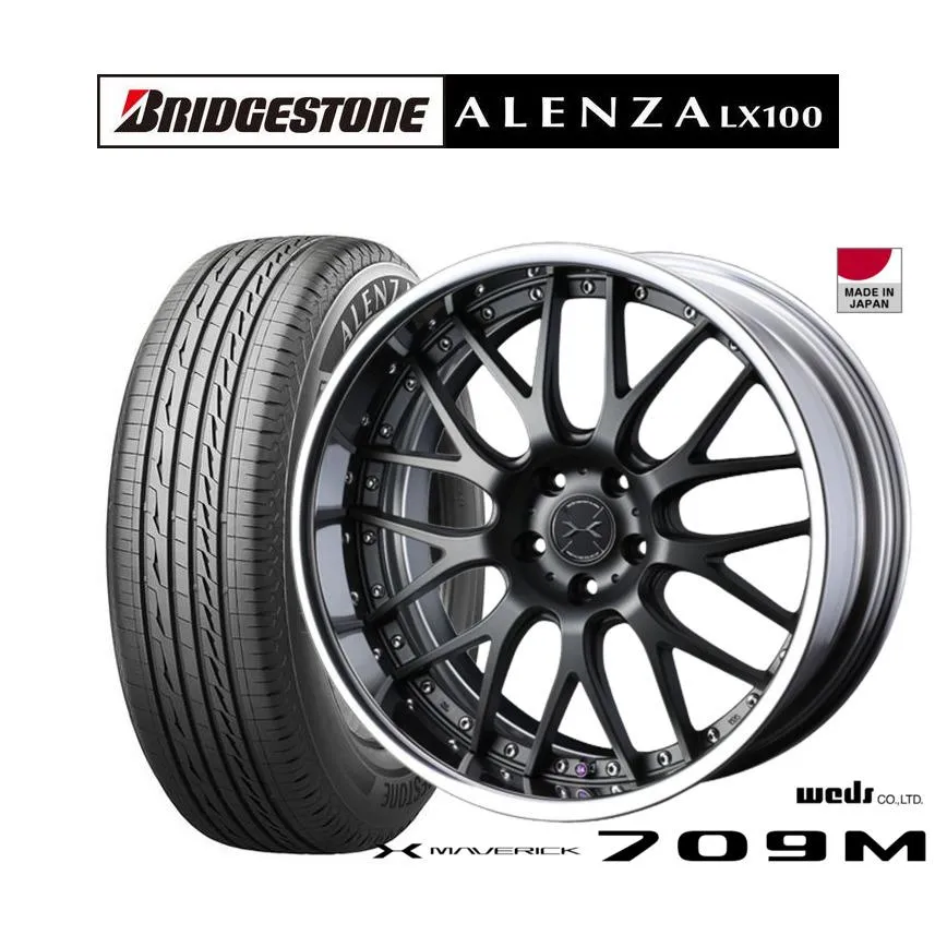 サマータイヤ ホイール4本セット ウェッズ マーベリック 709M ブリヂストン ALENZA アレンザ LX100 225/55R19