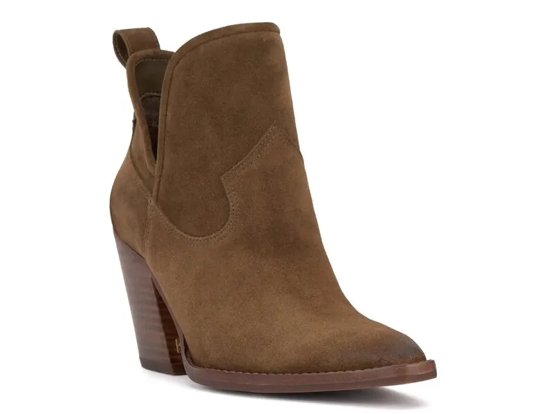 ヴィンスカムート レディース シューズ ブーツ・レインブーツ Vince Camuto Phaidra Bootie - Women Dark Brown ブラウン