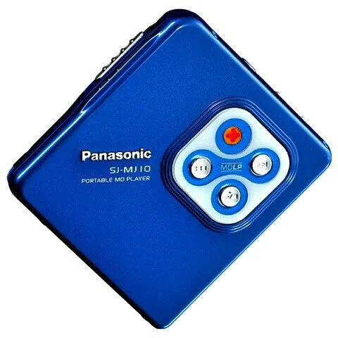 【中古】【非常に良い】Panasonic パナソニック SJ-MJ10-A ブルー ポーダブルMDプレーヤー MDLP対応 （MD再生専用機/MDウォークマン）