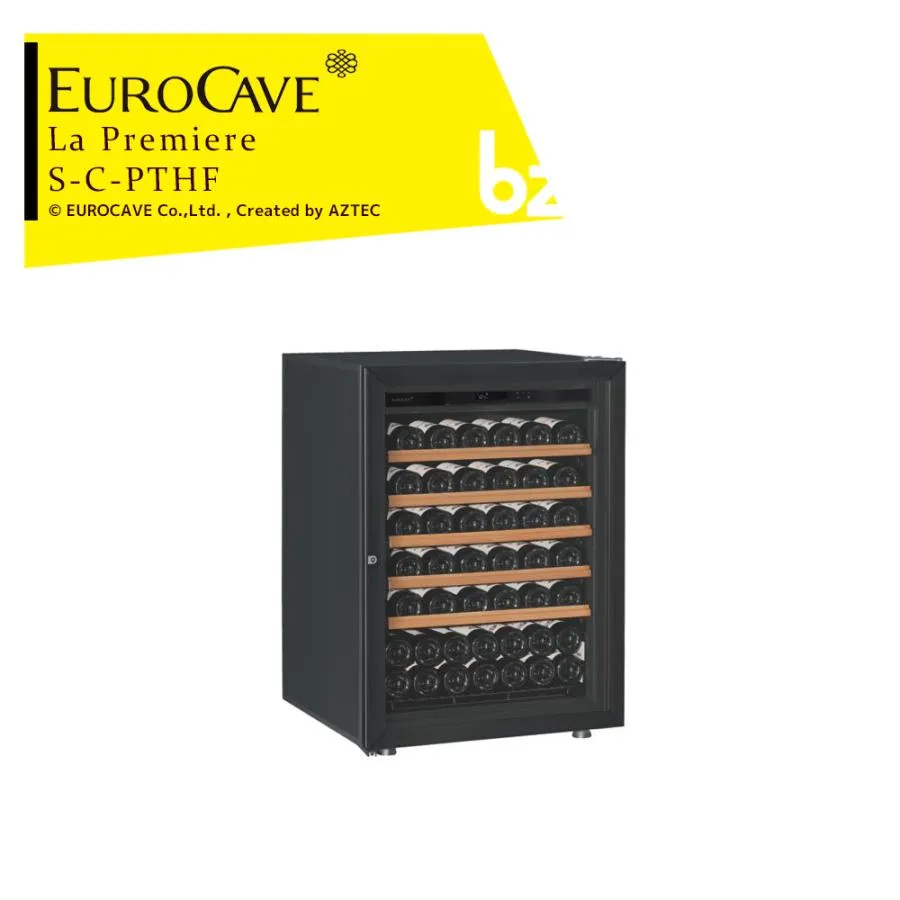 EUROCAVE ユーロカーブ ワインセラー ラ・プルミエシリーズ La Premiere-S-C-PTHF (黒)  標準ドア/74本収容 法人様限定