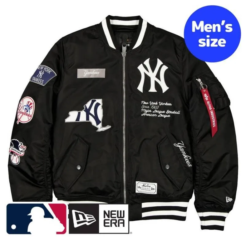 MLB公式 メンズ アウター ジャケット MA-1 スタジャン ボンバージャケット ジャンパー ニューヨーク・ヤンキース ジャッジ New York Yankees