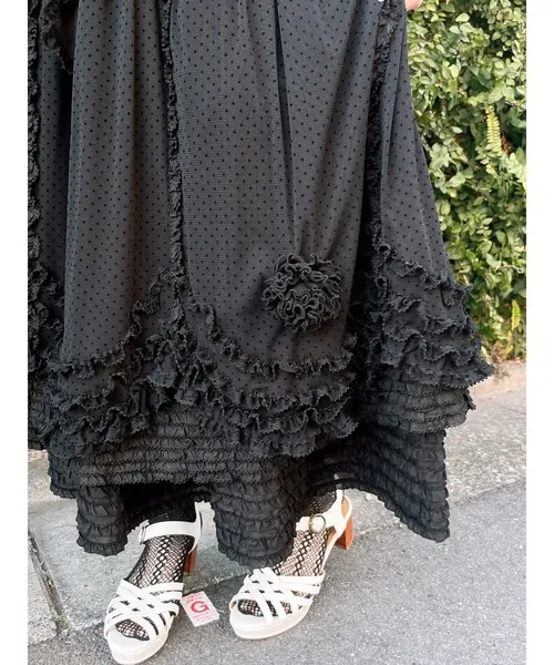 スカート ローンフリルスカート
