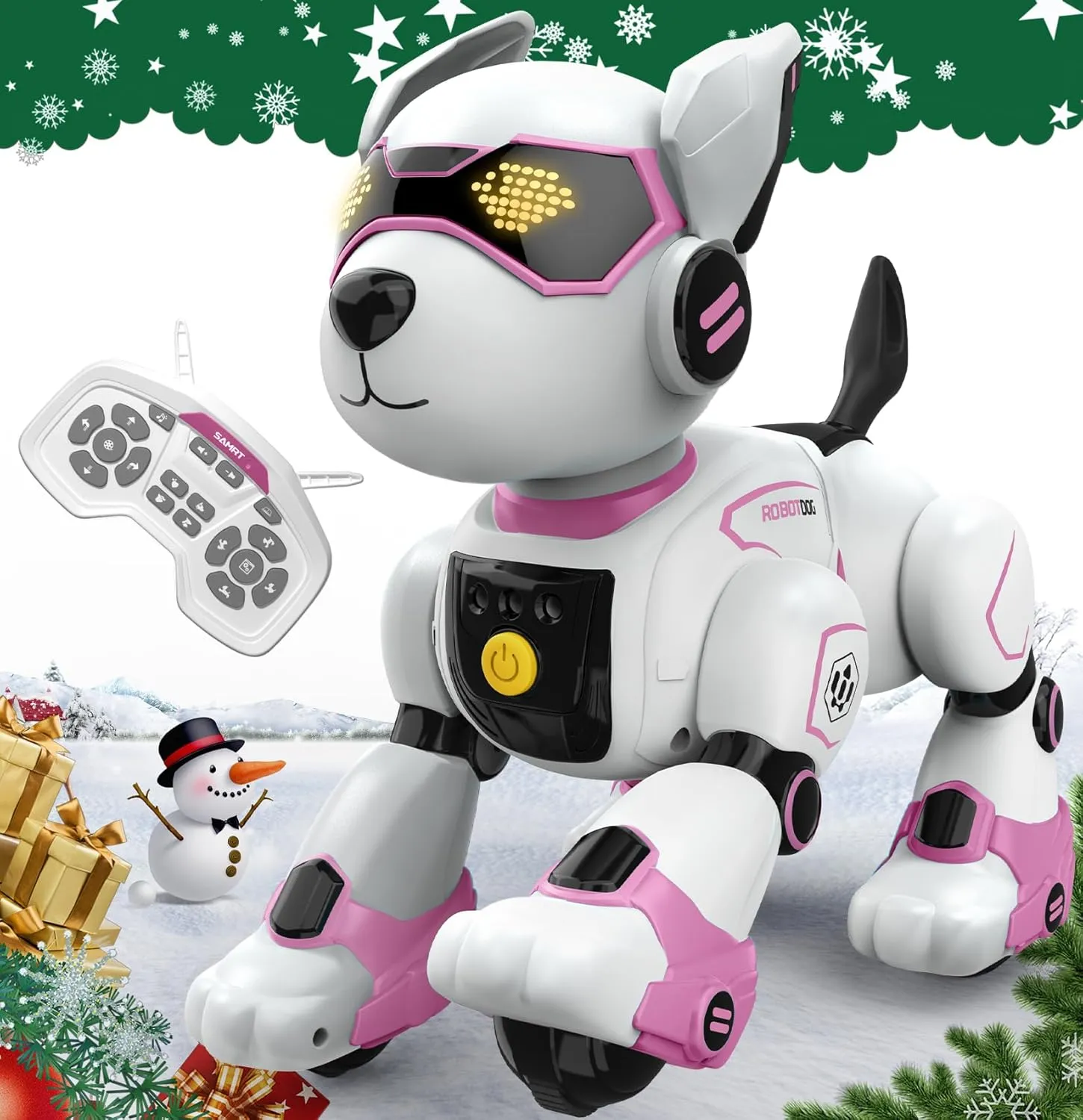 ロボット犬 リモコン おもちゃ 電子ペットロボット 手振り制御 音声制御 (英語のみ) リモコン遠隔操縦 タッチコントロール 犬 ロボット 子供おもちゃ人気 音楽演奏 動く犬のおもちゃ USB充電可能 音量調整可能 男の子 女の子 高齢者 小学生 誕生日 クリスマス プレゼント
