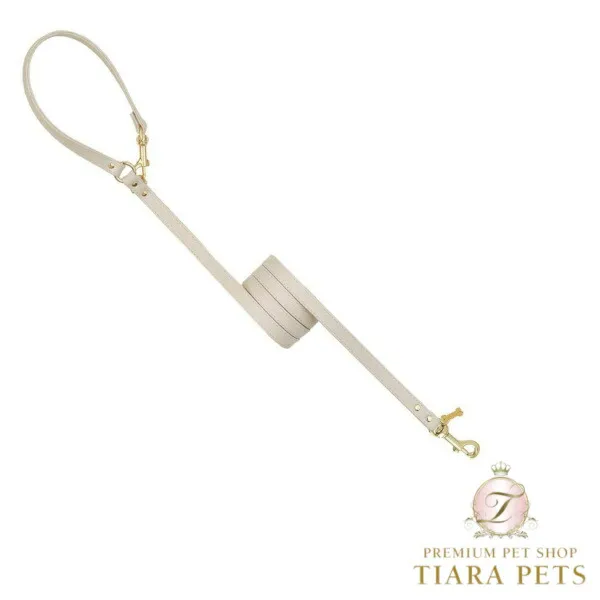 フォーペッツオンリー For Pets Only Plain Lead For Happy Hour Greige/Gold【小型犬用 犬用 リード お散歩 セレブ】