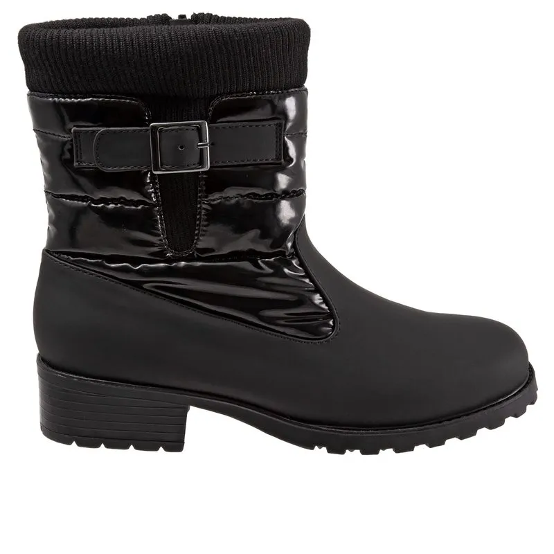 トロッターズ レディース シューズ ブーツ・レインブーツ Trotters Berry Mid Black/Patent Ve ブラック