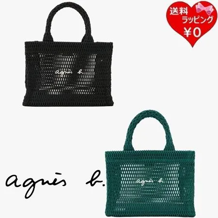 アニエスベー agnes b トートバッグ ナイロン メッシュ スモール 日本製