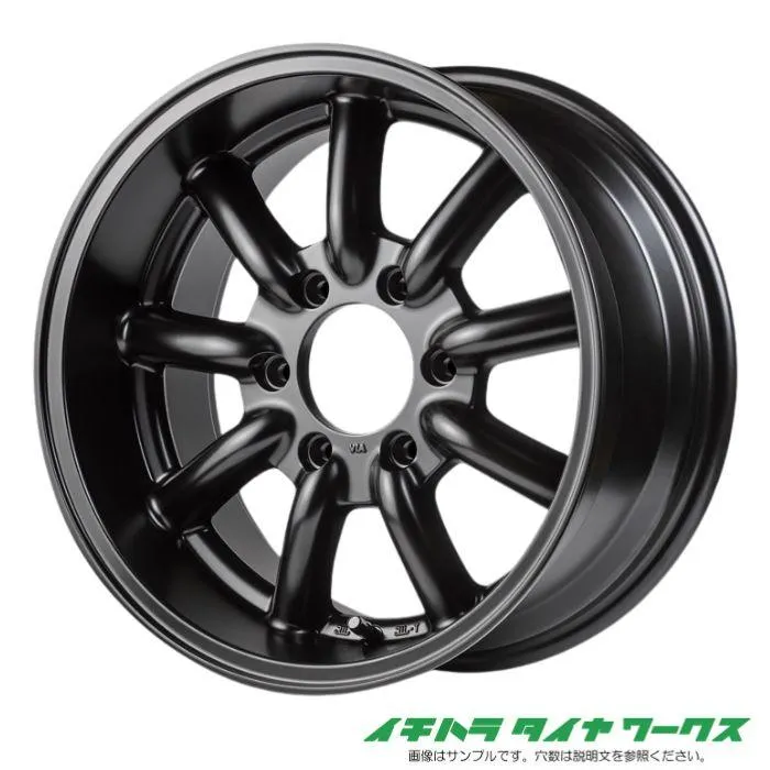 [新品ホイール 1本(交換 補修用) ]ファブレス ヴァローネ MC-9 17インチ 8.5J 6H-139.7 セミグロスブラック 法人宛て送料無料