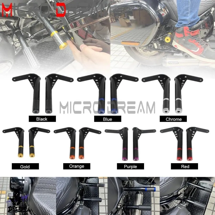 【互換品】 Fxlrst-バイクリアサドルバッグガードブラケット クラッシュバープロテクター ハーレーソフテイルローライダー st 117 2022 2023 2024
