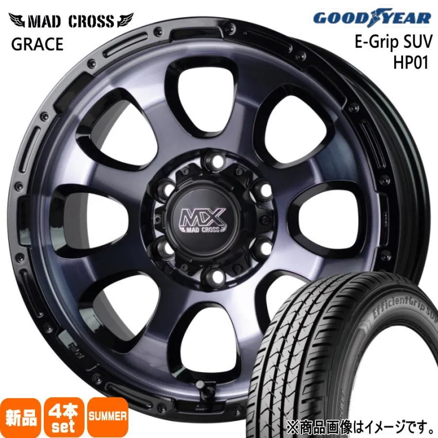 ランドクルーザープラド FJクルーザー  グッドイヤー 275/65R17 115H EfficientGrip SUV HP01 夏用 サマータイヤ MAD CROSS GRACE 17インチ