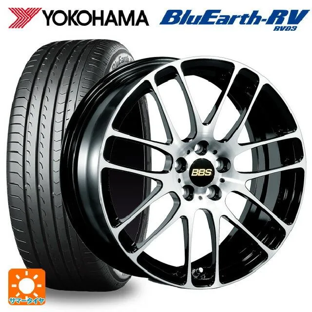 送料無料 サマータイヤホイールセット 215/60R17 96H ヨコハマ ブルーアース RV03 # BBS RE-L2 17-7J