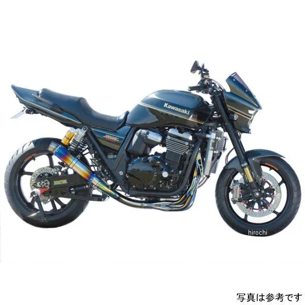 EX-14TUGT3H-V3 ナイトロレーシング 4in1機械曲げチタンEXマフラー UPタイプ HP グレネードチタン 300mm V3 ZRX1200ダエグ HD店