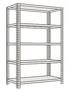 【法人限定：代引き不可】 開放型棚 LF2515