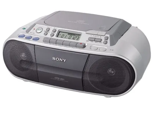 【中古】【非常に良い】SONY CDラジカセ シルバー