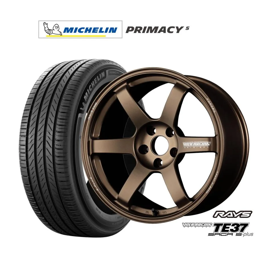 サマータイヤ ホイール4本セット レイズ ボルクレーシング TE37 サーガ S-plus ミシュラン プライマシー プライマシー5 235/50R18
