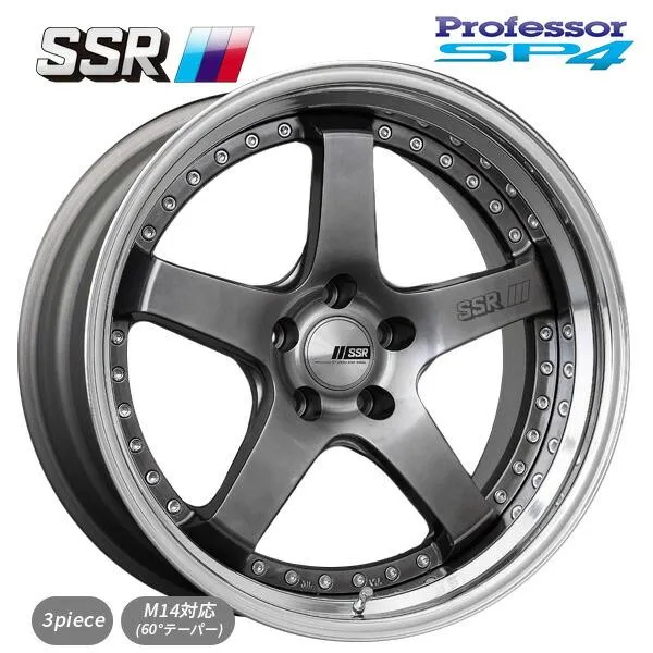 タナベ SSR プロフェッサー SP4 チタンシルバー 19×11.5 5/114.3 新品ホイール1本