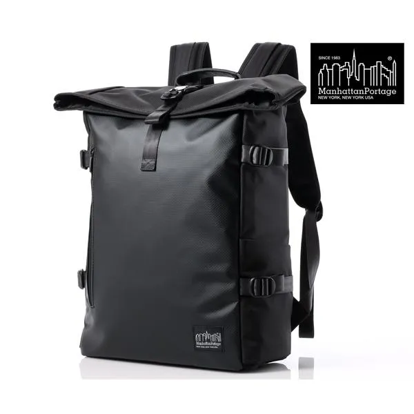 【限定A5ノートブックプレゼント】 マンハッタンポーテージ ブラックレーベル バックパック/ブラック メンズ mp1261jrbl-bb Manhattan Portage