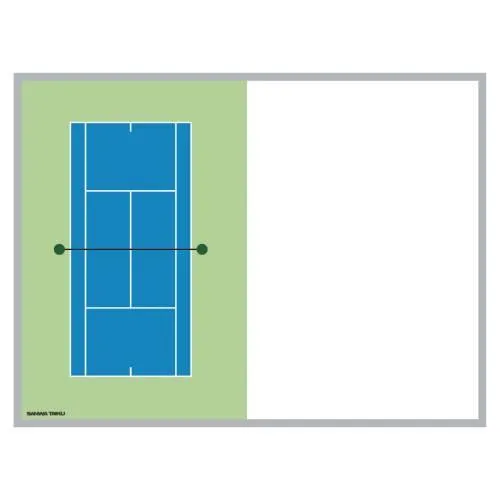 名入れ対応可  作戦盤 テニス 移動式カラフル作戦板 コート図 ミーティング テニス用品 スポーツ施設 テニススクール 作戦板 学校 部活 備品 S-7913