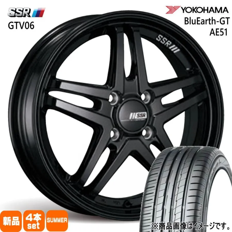 195/45R16 84V XL ヨコハマ BluEarth-GT AE51 夏用 サマータイヤ GTV06 bB タンク コルト etc.