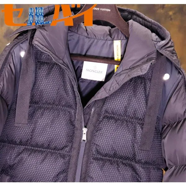 本物 極上品 モンクレール 1952×ヴァレクストラ 極希少 NARVALONG ロングダウンコート サイズ0 黒 ブラック ブルゾン コート