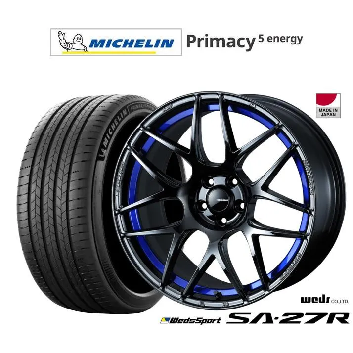 サマータイヤ ホイール4本セット ウェッズ ウェッズスポーツ SA-27R ミシュラン プライマシー プライマシー5 energy 235/60R18