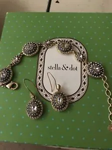 【送料無料】イタリアン ブレスレット ドットカフイヤリングstella amd dot bracciale e orecchini