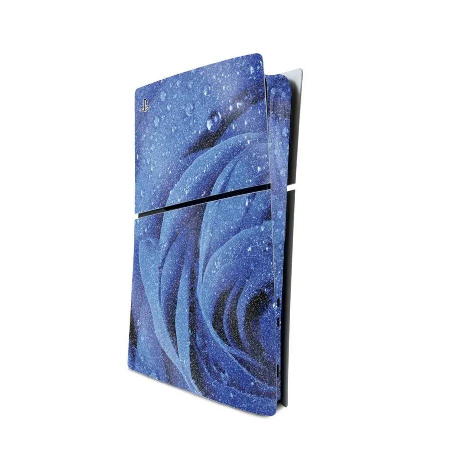 MightySkins PlayStation 5 Slim Disk Edition コンソール用グリッタースキン「Rose Closeup」保護デカールラップ 着脱簡単