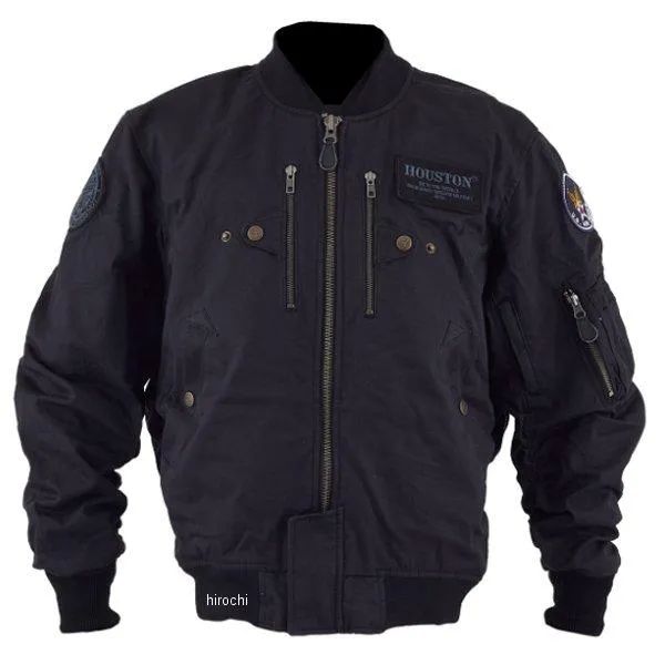 HTVA-2424BK2XL HTVA-2424 ヒューストン HOUSTON 2024年秋冬モデル ジャケット MA-1 COTTON DRAGON M/C 黒 2XLサイズ SP店