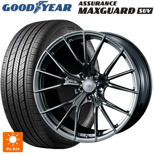 送料無料 サマータイヤホイール 4本セット 225/55R18 98V グッドイヤー アシュアランス マックスガード SUV ウェッズ エフゼロ FZ