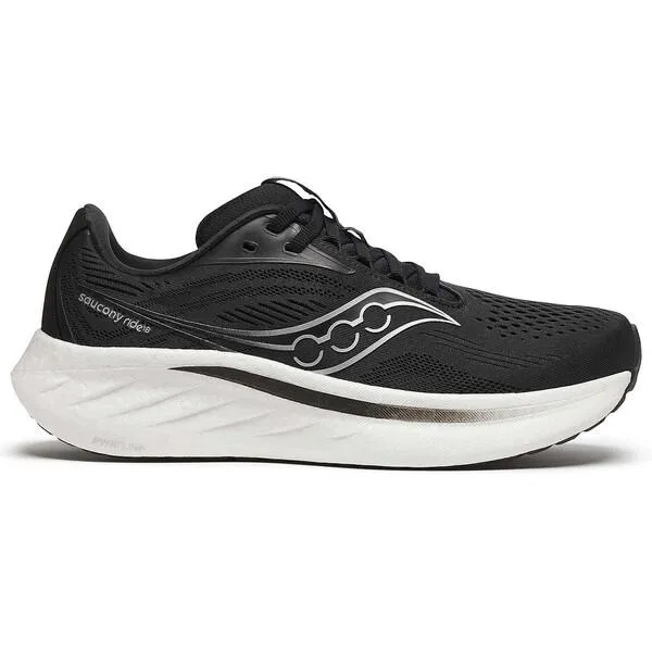 Saucony サッカニー レディース スニーカー Saucony Ride 18 Black White (Women's) 【サイズ US_6(23.0cm)】Black/White