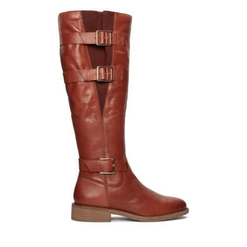 【並行輸入品】Clarks Women's Cologne Up Knee High Boot, British Tan Leather, 1