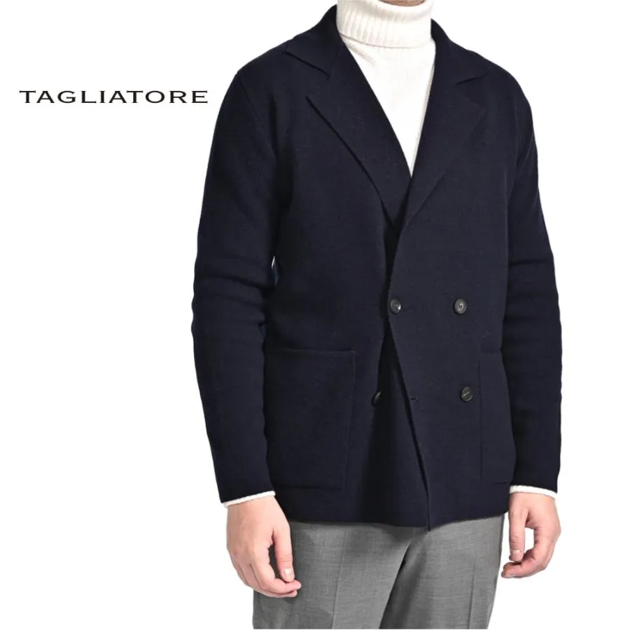 TAGLIATORE タリアトーレ / ウールニットジャケット ネイビー / セール対象