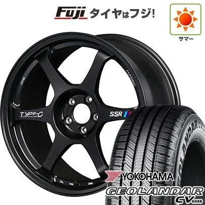 【新品国産車用5穴114.3】 | 夏タイヤ ホイール4本セット | 225/55R18 | ヨコハマ ジオランダー CV G058 | SSR Type-c FORGED | 7.5J 18インチ