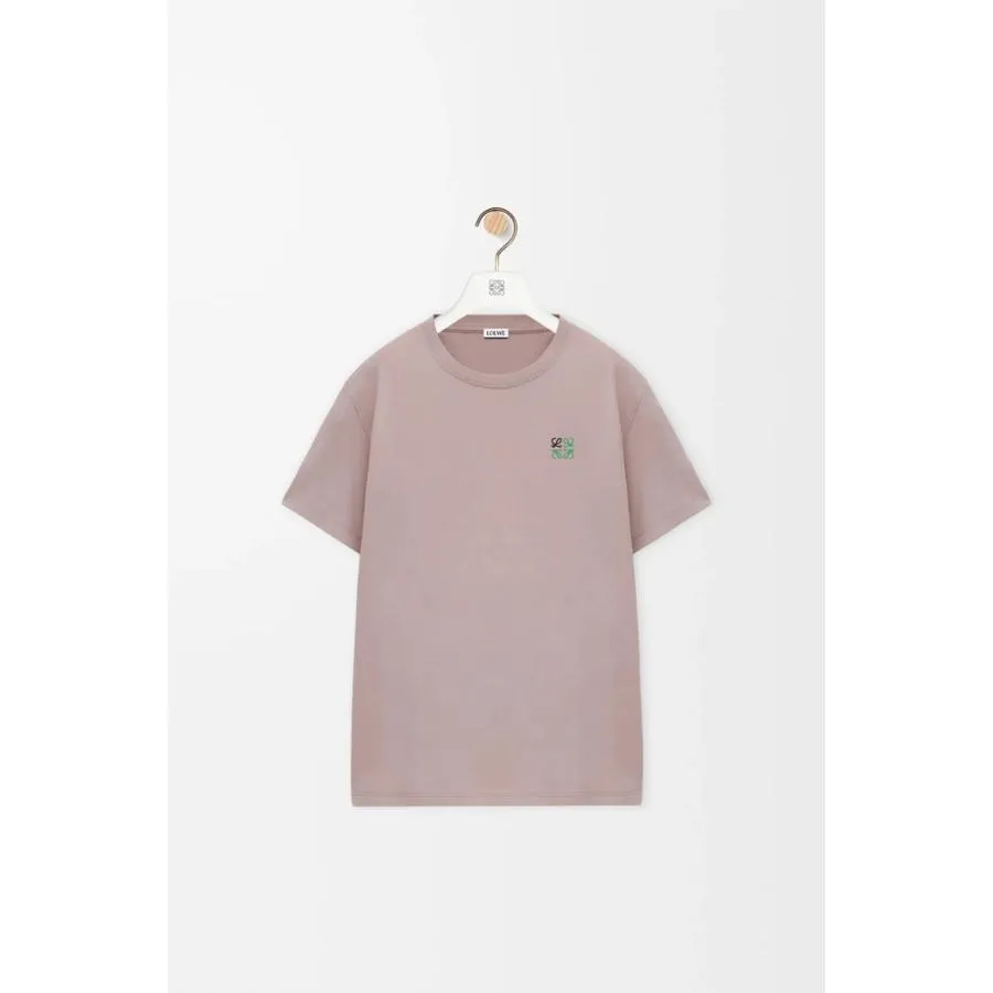 ロエベ LOEWE 2026春夏メンズ レギュラーフィット Tシャツ【ライトピンク 】【送料無料】【正規品】