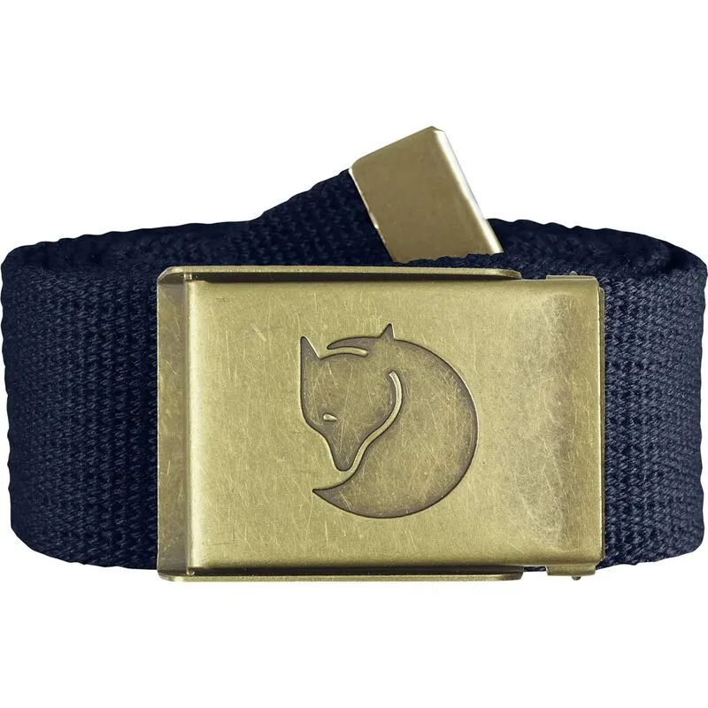 フェールラーベン メンズ アクセサリー ベルト Fjallraven Canvas Brass Belt - Men Dark Navy ネイビー