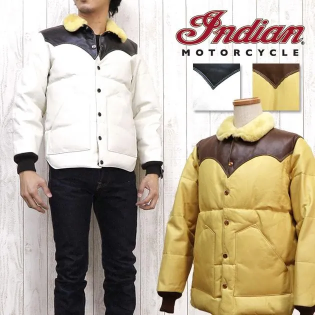 インディアンモーターサイクル Indian Motorcycle ムートン×ステアハイドダウンジャケット im80174