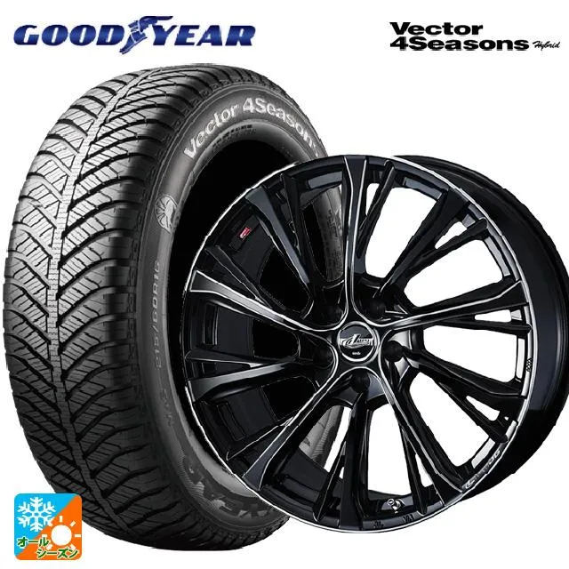 送料無料 オールシーズンタイヤホイールセット 205/65R16 95H グッドイヤー ベクターフォーシーズンズ ハイブリッド ウェッズ レオニス J