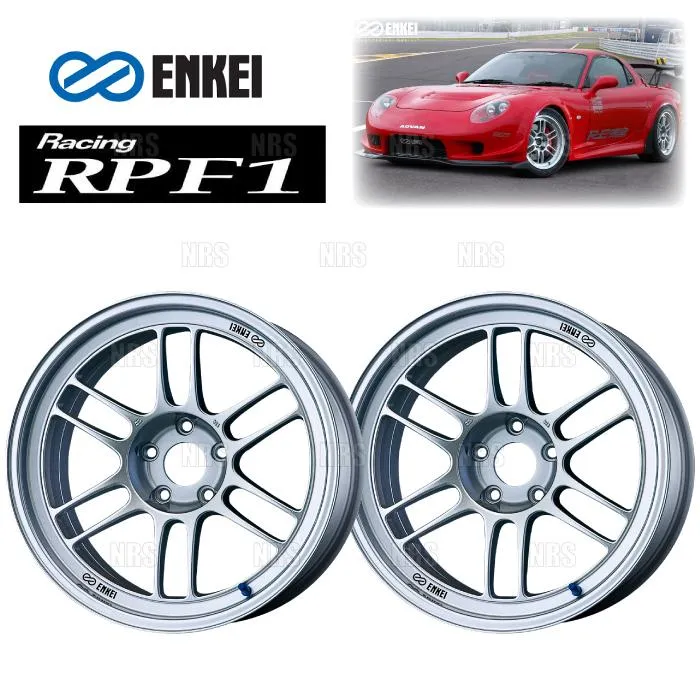 ENKEI エンケイ RPF1 (シルバー/リアフェイス) 9.5J x 17インチ +18 PCD114.3 5穴 2本セット (RPF1-D016-HS-2S