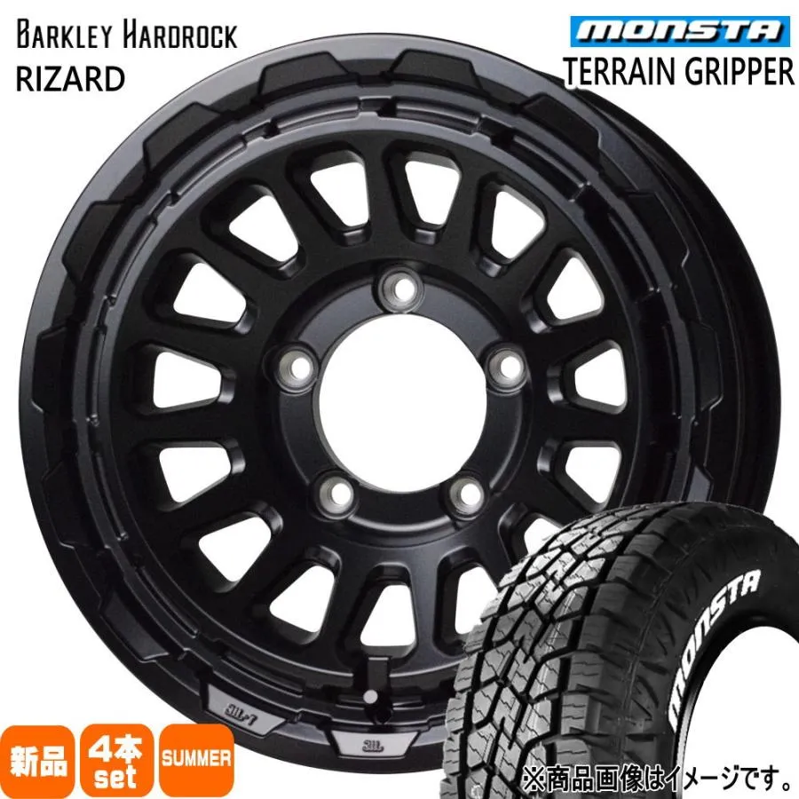 JB64 JB23 ジムニー 専用  モンスタ 215/70R16 107/105Q LT TERRAIN GRIPPER 夏用 サマータイヤ BARKLEY HARDLOCK RIZARD