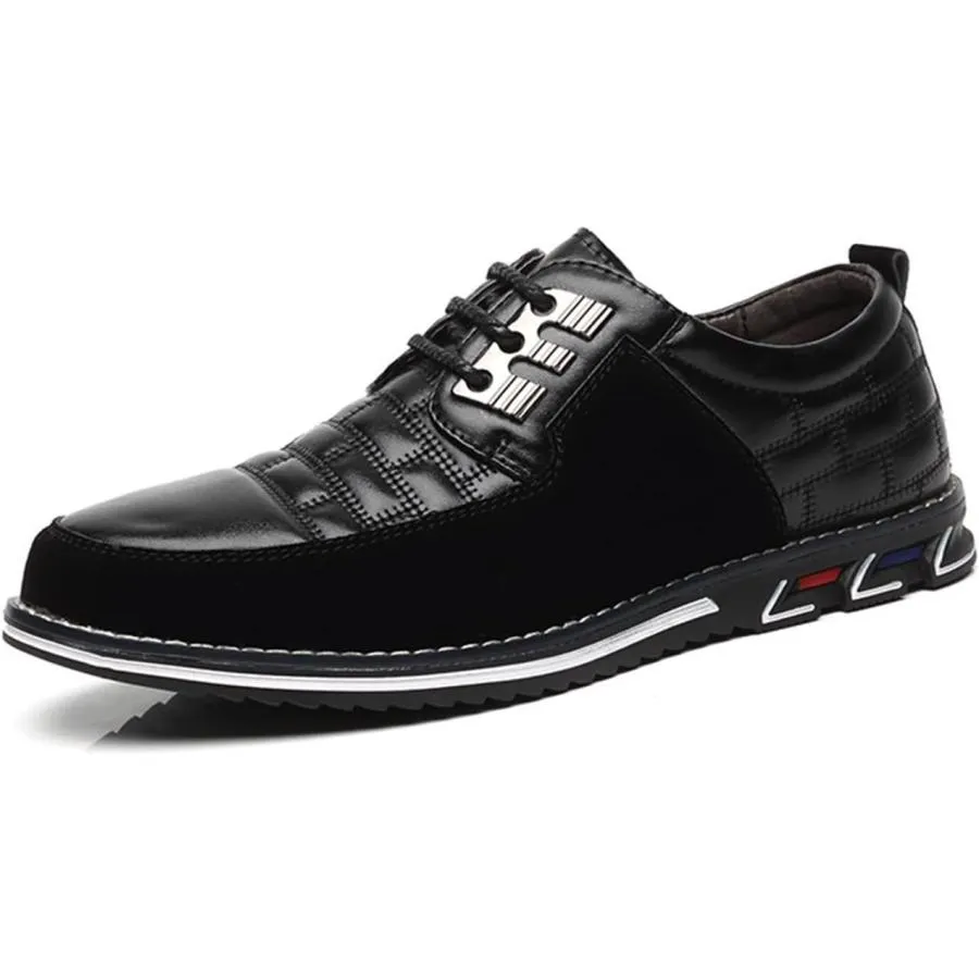 【並行輸入品】Mens Shoes Mens Oxford Derby Orthopedic Leather Shoes Mens Casual Sh
