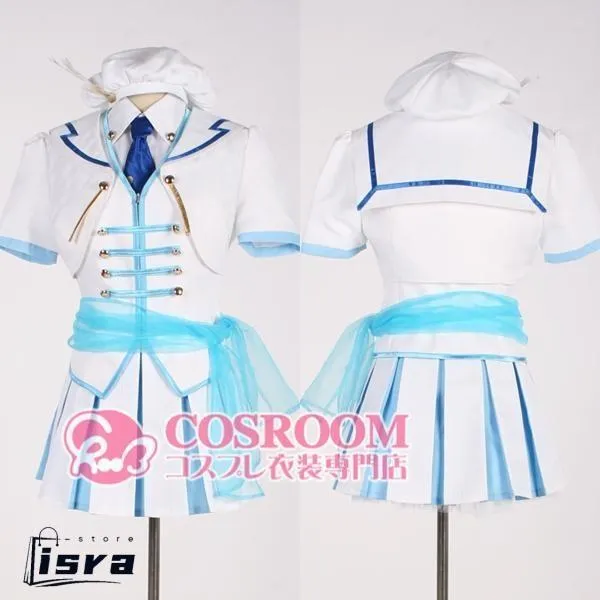 Love Live! ラブライブ! wonderful rush風◆園田海未◆コスプレ衣装 cosplay仮装 ウィッグ追加可能 イベント クリスマス ハロウィン ステージ 文化祭 学園祭