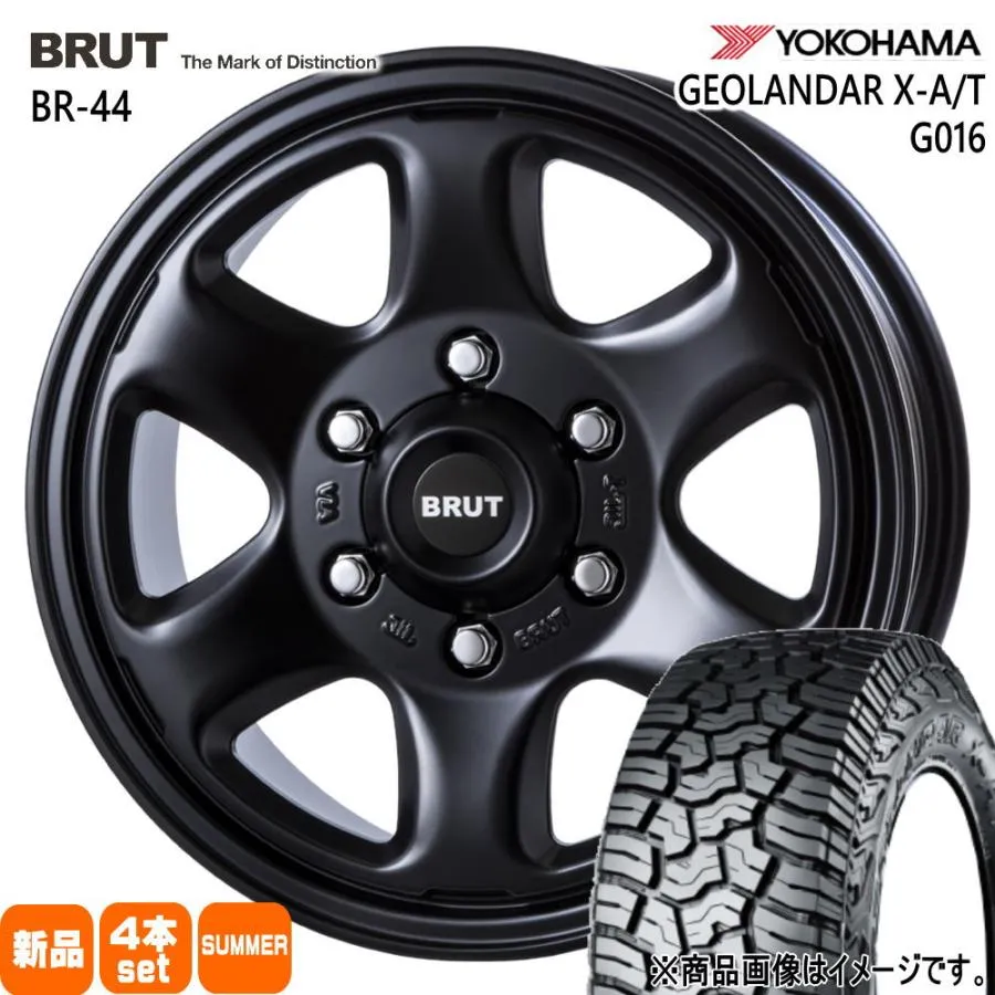 215/70R16 100/97Q LT ヨコハマ GEOLANDAR X-AT G016 夏用 サマータイヤ BRUT BR-44 キャラバン 専用