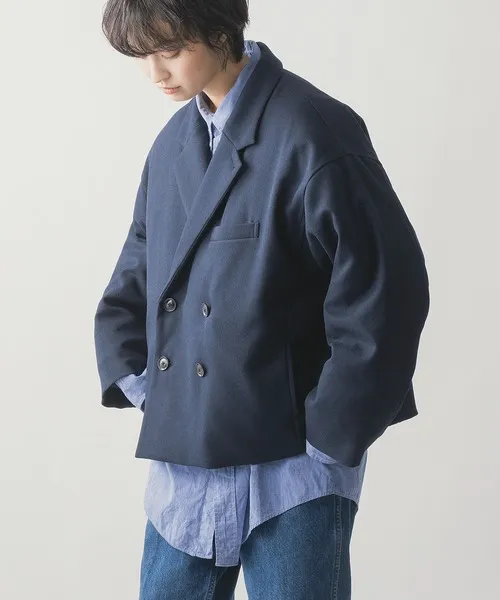 ダウンジャケット ダウン 「miffew/ミフュー」DOUBLE BREASTED TAILORED DOWN JACKET メンズ