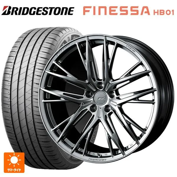 送料無料 サマータイヤホイールセット 225/40R18 92W XL ブリヂストン フィネッサ HB01 正規品 # ウェッズ エフゼロ FZ-5