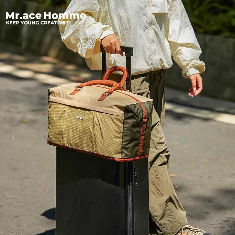 おしゃれ カジュアル 大容量 軽い 旅行 バッグ ハンドバッグ Mrace大容量短 距離 旅行 バッグ 女性 折りたたみ 式 出張 荷物 軽量 拡張 可能 斜め 掛け ハンドバッグ 男性用