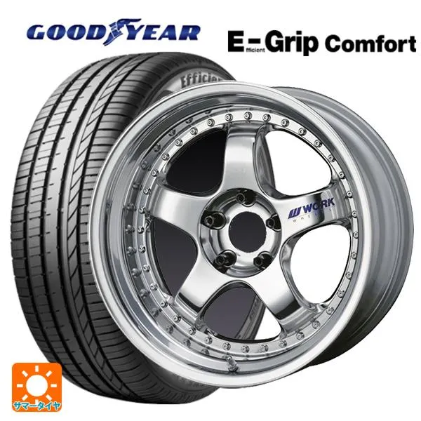 スバル WRX S4(VBH)用 255/40R18 99W XL グッドイヤー エフィシェントグリップ コンフォート マイスター S1 3ピース