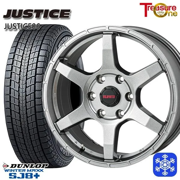 ランクル300 スタッドレスタイヤホイールセット 265/65R18インチ 6H139.7 ワイルドポーター ジャスティス DG ダンロップ ウインターマックス SJ8+