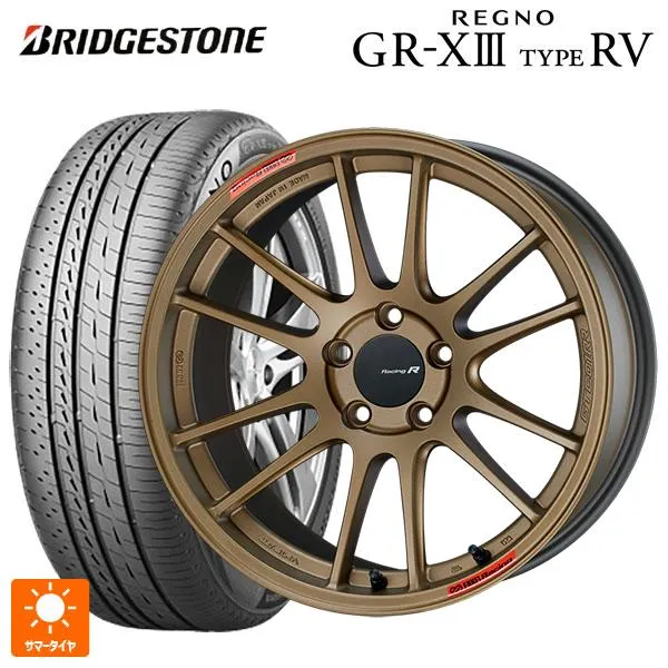 送料無料 サマータイヤホイールセット 235/50R18 101V XL ブリヂストン レグノ GR-X3 タイプ RV 正規品 # エンケイ レーシ