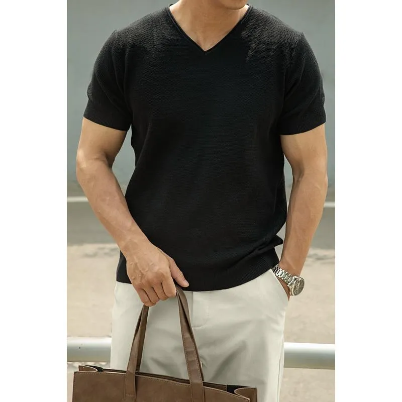 Tシャツ メンズ おしゃれ 夏 Vネック 半袖 涼しい 快適 アメリカン ゆったり カジュアル